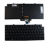 Power4Laptops Reino Unido Retroiluminada Negro Teclado de Repuesto para Ordenador portátil Compatible con DELL Latitude 13 7300