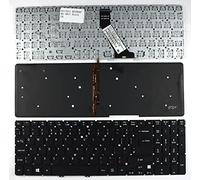 Power4Laptops Reino Unido Retroiluminada Negro Windows 8 Teclado para Ordenador portátil Compatible con Acer NSK-R3KBW