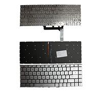 Power4Laptops Reino Unido Retroiluminada Plata Teclado de Repuesto para Ordenador portátil Compatible con MSI Gaming GS65 Stealth Thin 8RE