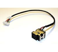 Power4Laptops Versión 1 (por Favor, consulte la Imagen) Conector de alimentación portátil con Cable Compatible con Compaq Presario CQ62-225NR