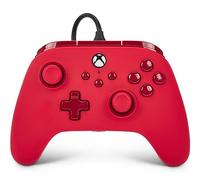 PowerA Advantage - Controlador con cable para Xbox Series X|S - Rojo, controlador Xbox con cable USB-C desmontable de 10 pies, botones asignables, cerraduras de gatillo y motores Rumble, con licencia