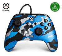 Power A Mando con Cable Camuflaje Azul para Xbox Series X / S / Xbox One / PC