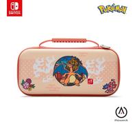 PowerA Funda Protectora Nintendo Switch, Switch Lite y Modelo OLED, Funda Protectora rígida con asa de Transporte y Almacenamiento para 9 Tarjetas de Juego, Oficial: Pokemon; Charizard Blossom