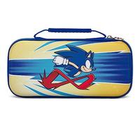 PowerA Funda Protectora Nintendo Switch, Switch Lite y Modelo OLED, Funda Protectora rígida con asa de Transporte y Almacenamiento para 9 Tarjetas de Juego, Oficial: Sonic Peel out