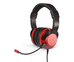 PowerA Fusion 1512376-01 - Auriculares de juego con cable, color rojo decolorado (Crimson Fade)