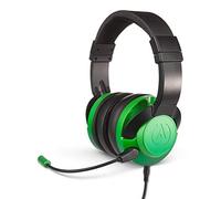 PowerA Fusion - Auriculares con cable y micrófono para juegos, controles en orejeras, para PC, Xbox, PS4 y dispositivos móviles, color verde esmeralda decolorado