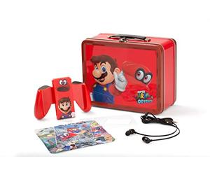 PowerA - Kit de fiambrera para Nintendo Switch, diseño de gorro de Super Mario Odyssey