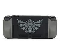 PowerA Protector de Consola para Nintendo Switch, Escudo Plateado Hyrule Crest, Nintendo Switch, Funda Protectora, Funda para Juegos, Agarre, Funda de Consola, Almacenamiento de Accesorios, Licencia