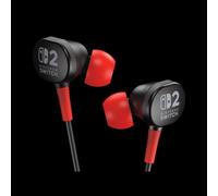 PowerA - Wired Earbuds for Nintendo Switch 2 Auriculares Alámbrico Dentro de oído Juego Negro, Rojo