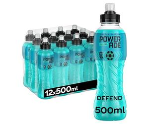 Powerade Defensa Bebida Isotónica para Hidratación Deportiva-Pack 12 Botellas 500 ml