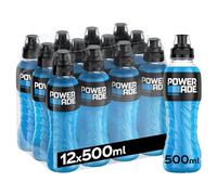 Powerade Ice Storm, Bebida Isotonica, Sin Gluten y Refrescante - Pack de 12 Botellas de 500ml