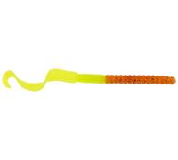 PowerBait FW Power Worms Fishing Bait, Pumpkin Chartreuse, 4-Inch