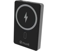 Powerbank 10000mAh Muvit For Change MCCHP0010/ 20W/ Wireless/ Negra/ Incluye Cable USB Tipo-C