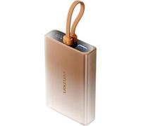 Powerbank 10000mAh Vention FHZJ0/ 22.5W/ Oro/ Incluye Cable USB Tipo-C y Lightning