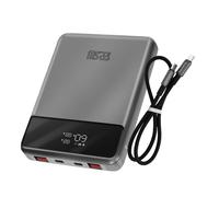 Powerbank 20000mAh 2 USB-C 100W + 2 USB 22,5W 4smarts Enterprise Slim Gris