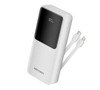 Powerbank Vention FHPW0 20000mAh 22.5W Blanca USB-C USB-A Lightning Incluye Cable