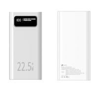 Powerbank Leotec LEPOW30W22W 30000mAh 22.5W carga rápida 4xUSB-A 1xUSB-C Blanco LCD