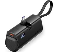 Powerbank 4800mAh Vention FHQB0/ 22.5W/ Negra/ Incluye Cable USB Tipo-C y Lightning