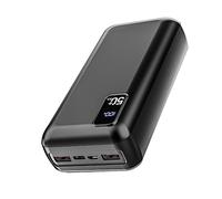 PowerBank 50000 mAh de gran capacidad, 22,5 W, PD20 W, carga rápida, batería externa USB C con pantalla LED, 3 salidas y 2 entradas, cargador portátil para iPhone 16, 15, 14, 13, 12 Pro Max
