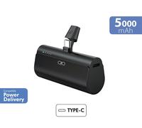Powerbank 5000mAh USBC PD conector integrado negro