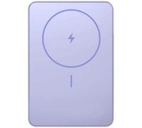 Powerbank 5000mAh Xiaomi Super Slim Magnetic Power Bank 5000/ Wireless/ Púrpura/ Incluye Cable USB T