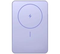 Powerbank 5000mAh Xiaomi Super Slim Magnetic Power Bank 5000/ Wireless/ Púrpura/ Incluye Cable USB Tipo-C