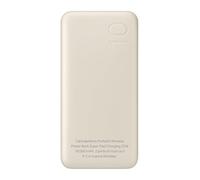 Powerbank compatible con Samsung y todos los dispositivos con USB-C 10000 mAh Duo, Beige, Type-C, para smartphones y tabletas
