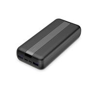 Powerbank Contact 20.000 mAh, Polímero de Litio, 10,5 W, Carga simultánea, Cable USB-A a USB-C Incluido, Negro