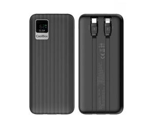 Powerbank CoolBox PB10000 10000mAh USB C carga rápida 20W negro