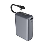 Powerbank Monobloc 20000mAh USBA/USBC 40W PD/QC con Cable Integrado Carga Rápida