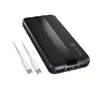 POWERBANK NATEC TREVI SLIM QV2 10000MAH 2XUSB-A 18W + 1XUSB-C 20W + CABLE USB-C NPB-2294