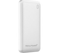 REALPOWER PB-10000 Plus, 10.000 mAh, 20 W, 2 x USB-A, 1 x USB-C