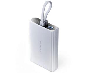 Powerbank Vention FHZM0 10000 mAh 22,5 W Gris USB-C/Lightning/USB-A Linterna