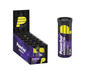 Powerbar - 5 Electrolytes - Black Currant - 12x10Tabs - Comprimidos efervescentes con 5 electrolitos - 10 unidades (paquete de 12)
