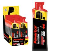 Powerbar - PowerGel Hydro - Cherry - 24x67ml - Gel energético alto en carbohidratos - Sodio - 51mg de cafeína