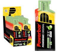 Powerbar - PowerGel Original - Green Apple - 24x41g - Gel energético alto en carbohidratos - Sodio - 50mg de cafeína