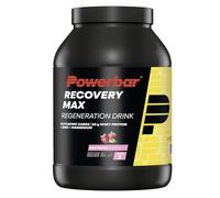Powerbar - Recovery Max - Raspberry - 1144g - Bebida regeneradora de suero con carbohidratos - Magnesio - Zinc