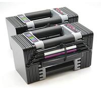 POWERBLOCK Elite EXP - Mancuernas ajustables, se venden en pares, etapa 1, mancuernas de 5 a 50 libras, construcción de acero duradero, equipo de entrenamiento innovador, mancuernas todo en uno,