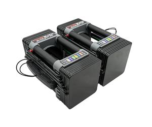 POWERBLOCK Elite EXP - Mancuernas ajustables, se venden en pares, etapa 1, mancuernas de 5 a 50 libras, construcción de acero duradero, equipo de entrenamiento innovador, mancuernas todo en uno,