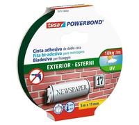 Powerbond Cinta de doble cara Outdoor (19 mm x 5 m, Verde)