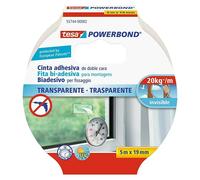 Powerbond Cinta de doble cara Transparente (5 m x 19 mm)