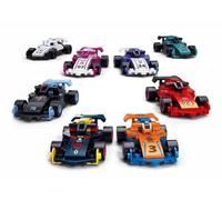 PowerBricks M38-B1378 Pull Back Car Racing - 8 Tipos (16 Cajas en 1 Caja de visualización)