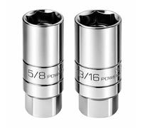 Powerbuilt 641870 2pieza magnético Spark Plug Socket