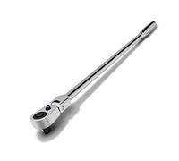 Powerbuilt 649953 Pro Tech - Mango de contorno de trinquete de 3/8 pulgadas x 17 pulgadas de largo alcance, con trinquete de mango extralargo, cabezal flexible, 72 dientes