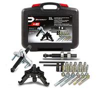 Powerbuilt Harmonic Balancer and Polea Installer Tool Kit, 33 piezas, polea del cigüeñal, quitar e instalar, caja de almacenamiento - 648616, negro