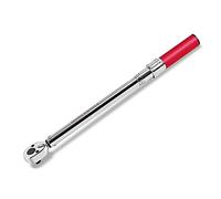 Powerbuilt Llave dinamométrica micrómetro, unidad de 1/2 pulgada, doble escala, rango de trabajo de 30 a 150 pies-libras, cerradura retráctil, caja de almacenamiento - 649974