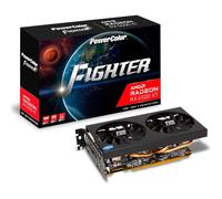 Powercolor RX 6500XT 4GB Fighter 4GB GDDR6 HDMI DP,AXRX 6500XT 4GBD6-DH/OC, Negro