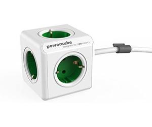 Powercube extended green 1.5m 4 outlet