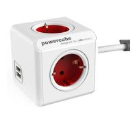 PowerCube Extended USB cable 1.5 m + soporte | Rojo - 1406RD/DEEXPC