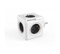 Allocacoc PowerCube Original Regleta Blanco/Gris